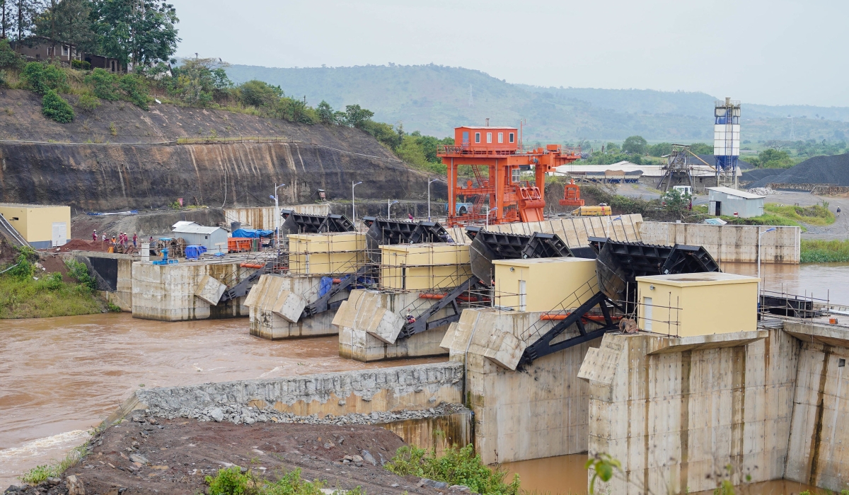 A view of  the Rusumo hydropower project in Kirehe District.  Rwanda is constructing housing units in Kirehe District in the Eastern Province for households affected by blasting during the implementation of the Rusumo hydropower project. File