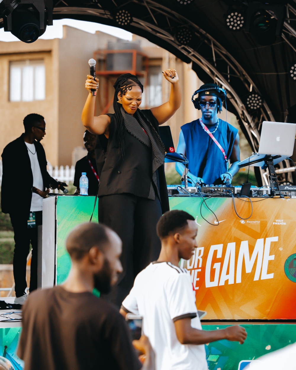 For fans easing into the evening, the Fan Zone offers a laid-back corner filled with continental beats. Some of Rwanda’s top DJs take turns behind the booth, creating a soundscape that’s as much a draw as the game it For fans easing into the evening, the Fan Zone offers a laid-back corner filled with continental beats. Some of Rwanda’s top DJs take turns behind the booth, creating a soundscape that’s as much a draw as the game it